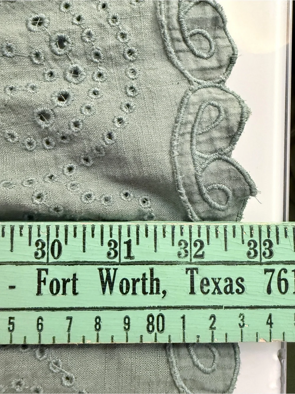 Free People Embroidered Sage Green V-Neck Tunic Dress Size M